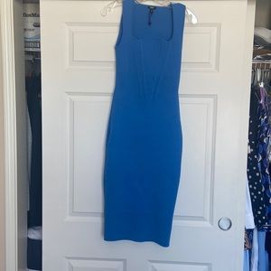 Blue cocktail dress